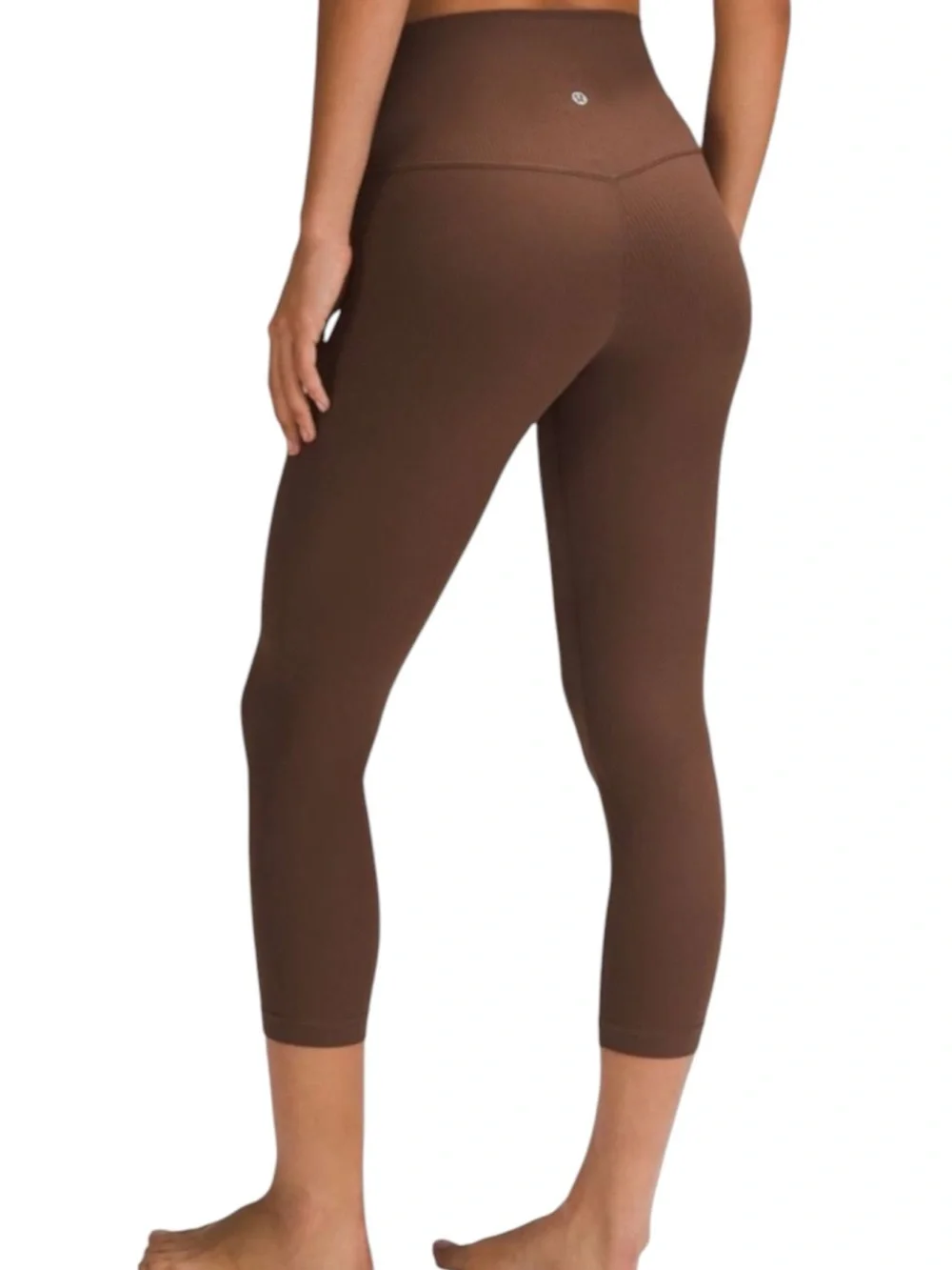 Lululemon Align Ribbed High-Rise Leggings Crop 23” in Espresso Size 6